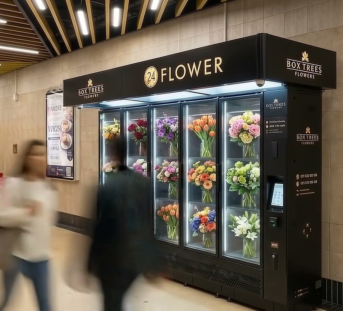 The 24 Flower self-serve florist at Mell Square